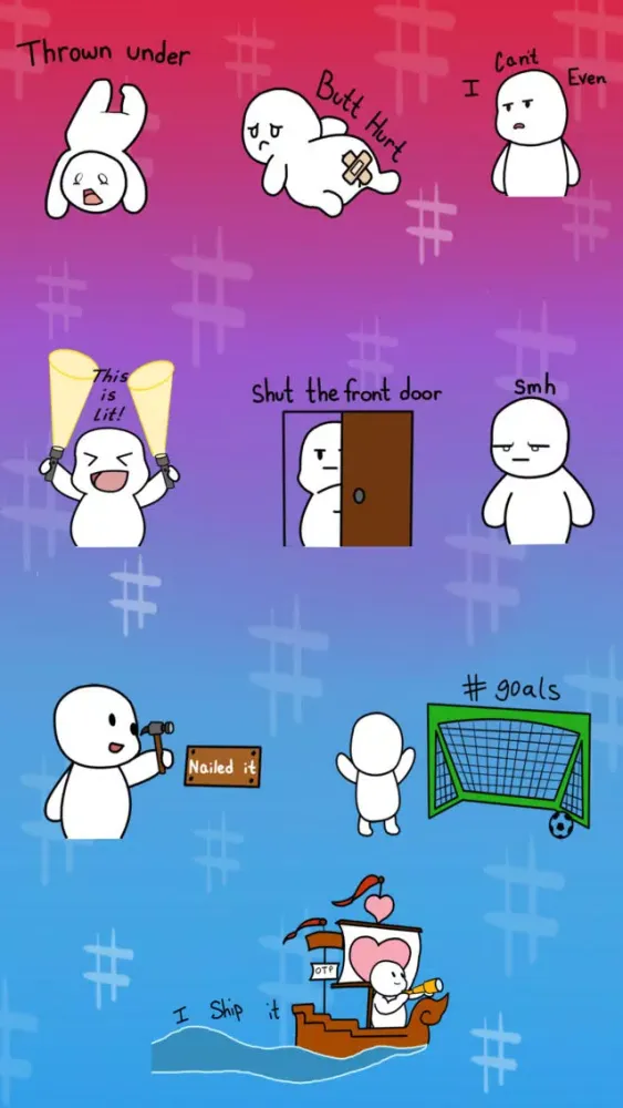 Capturas de pantalla de Hashtag Animated Stickers