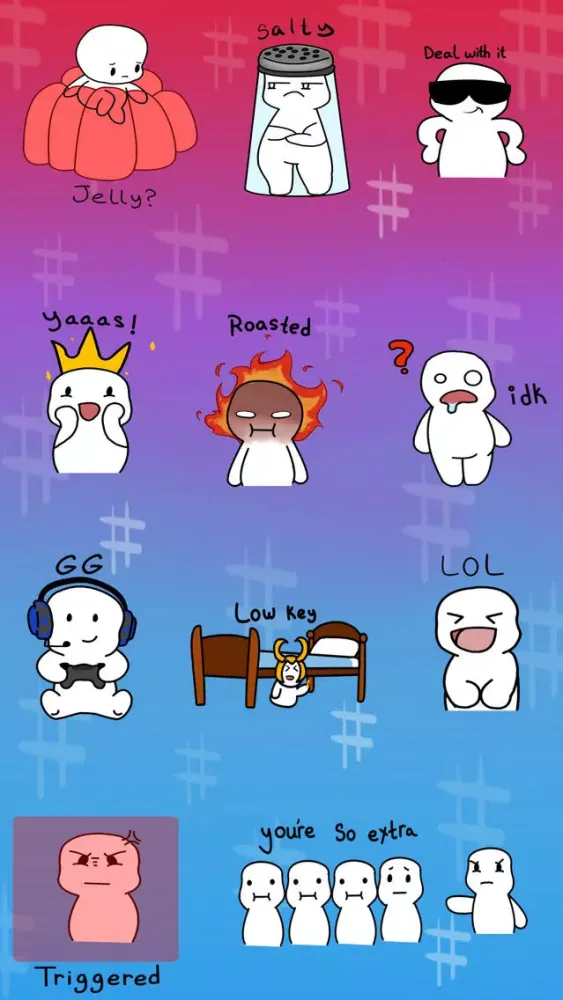Capturas de pantalla de Hashtag Animated Stickers