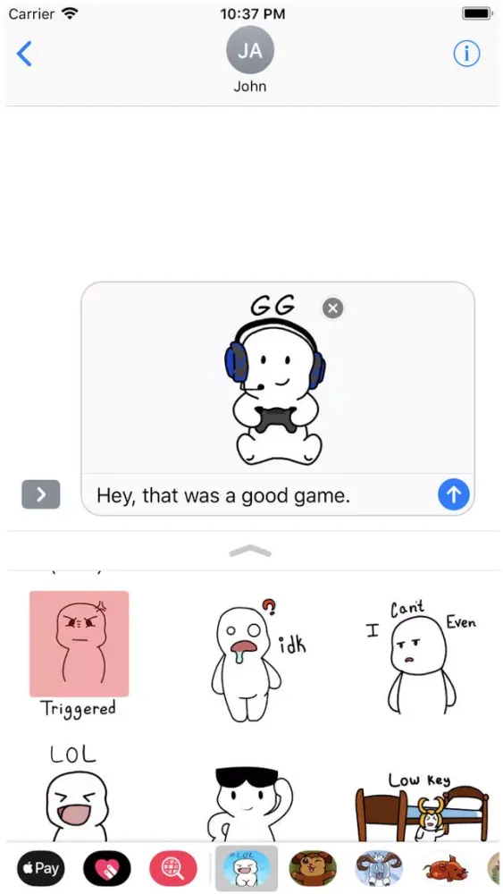 Capturas de pantalla de Hashtag Animated Stickers