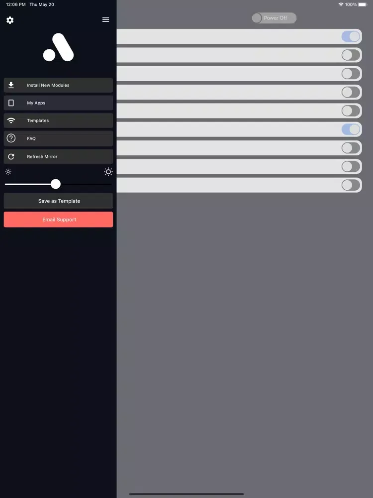PRISM X Smart Mirror iPad  スクリーンショット