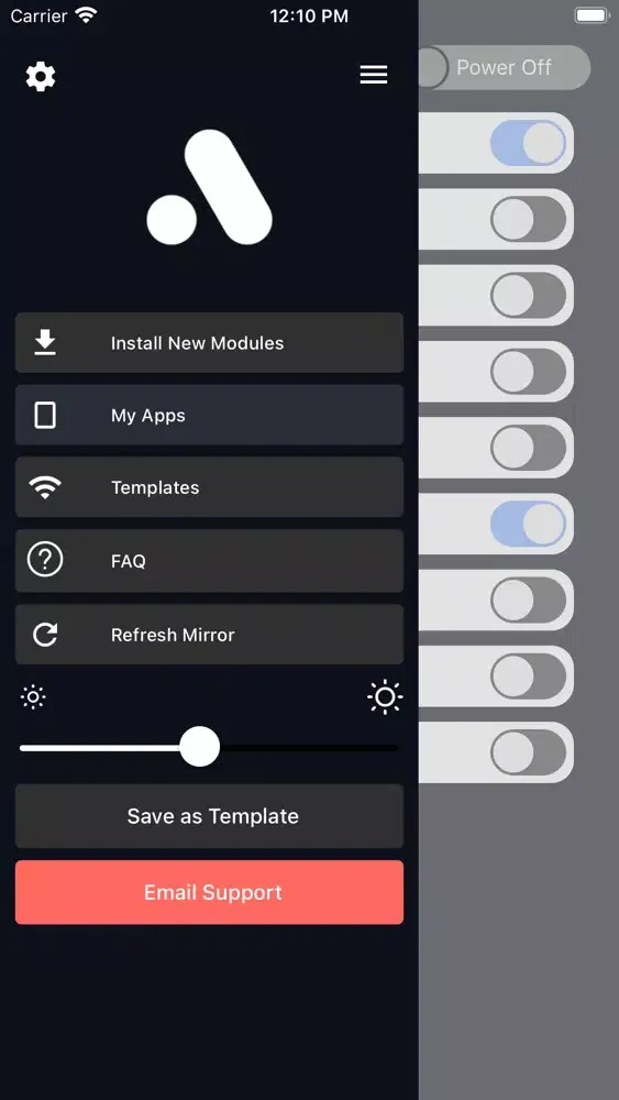 PRISM X Smart Mirror スクリーンショット