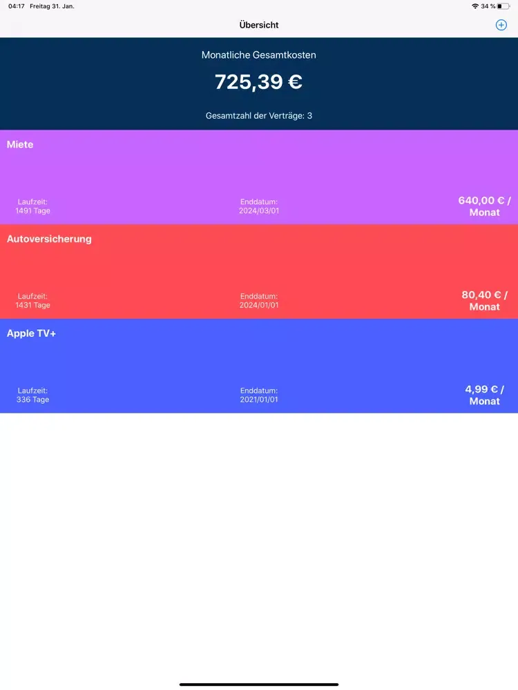Tangkapan skrin AboMaster PRO - Abo Manager iPad 