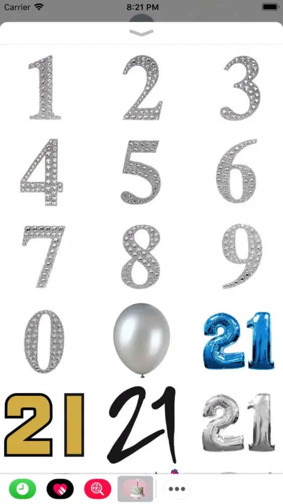 Скриншоты Happy Birthday Glam Stickers