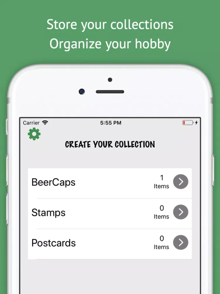 Captures d'écran de iCollect. Collection organiser iPad 