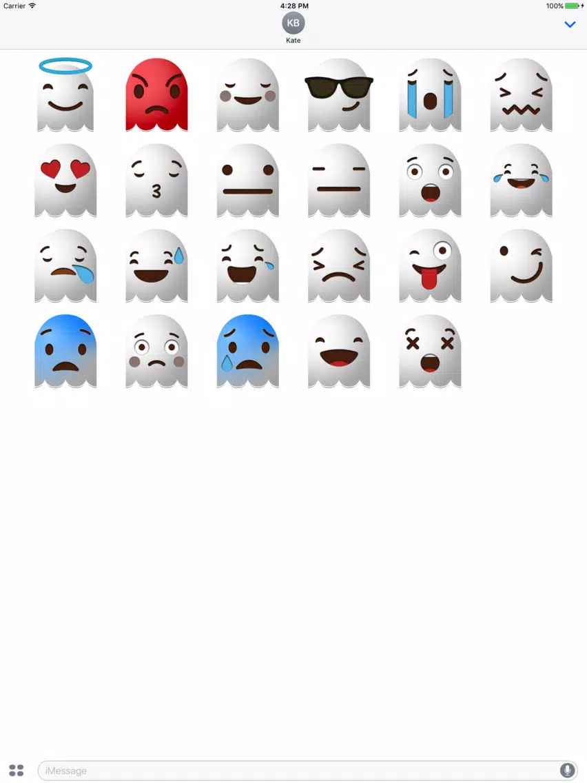 تصاویر Surprising Ghosts Stickers iPad 