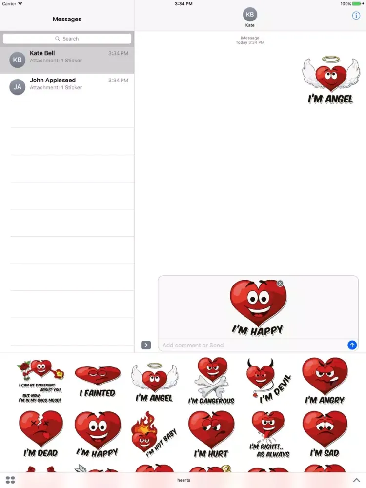تصاویر Red Heart Emoji iPad 