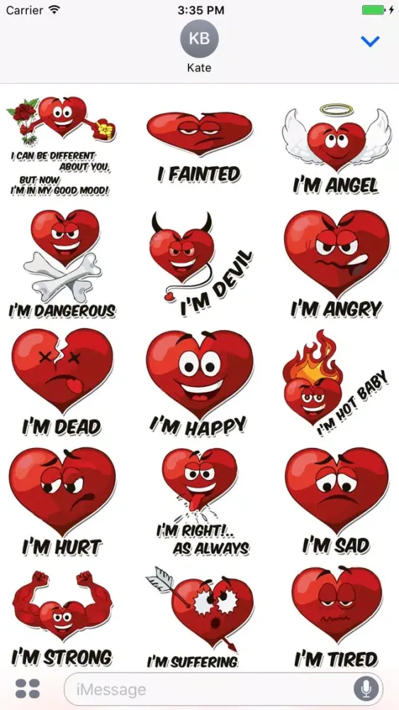 تصاویر Red Heart Emoji