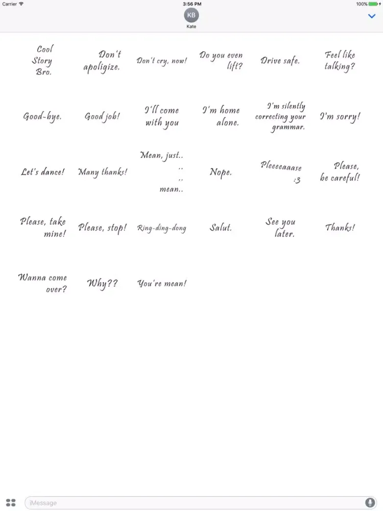 Fast and Extra Fun Messages iPad  스크린샷