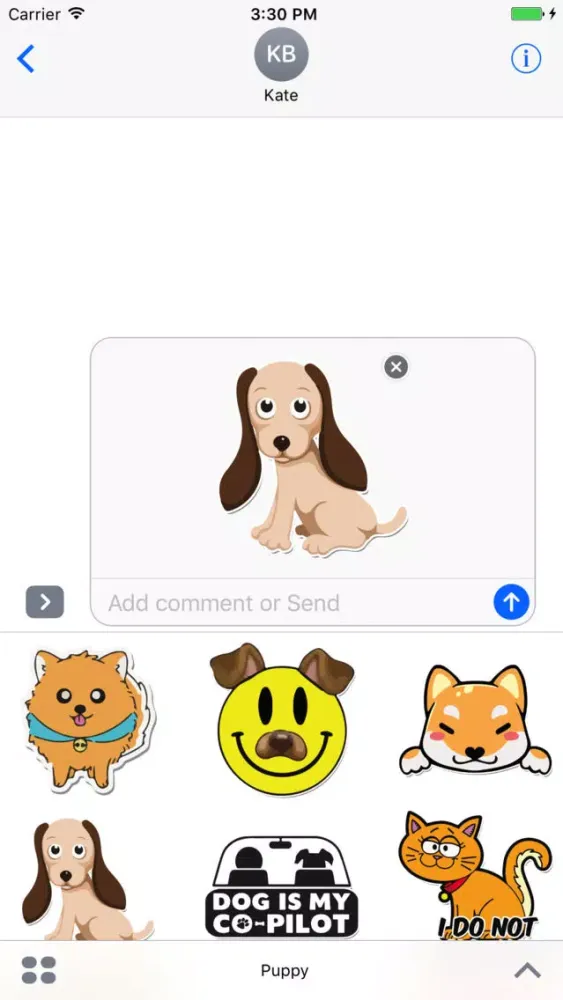 New and Lovely Puppy Stickers 스크린샷