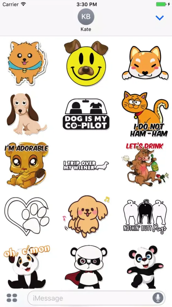 New and Lovely Puppy Stickers 스크린샷