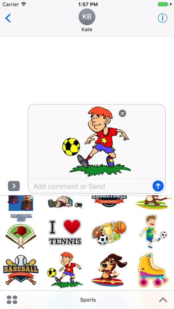 Fascinating Sports Stickers应用截图