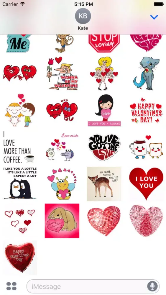 Valentine's Glam Love Stickers स्क्रीनशॉट
