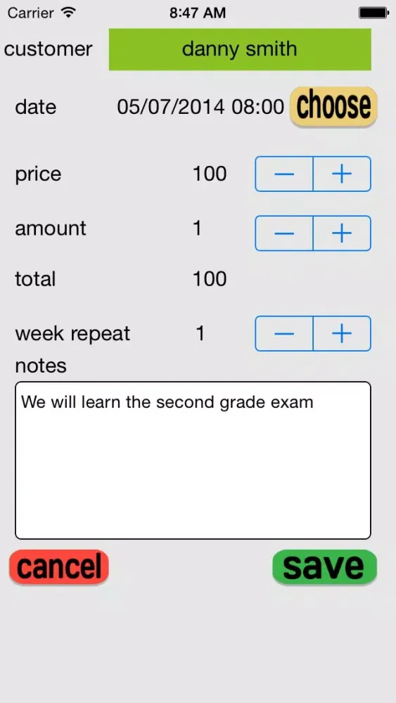 freelancer - mange your customer Screenshots