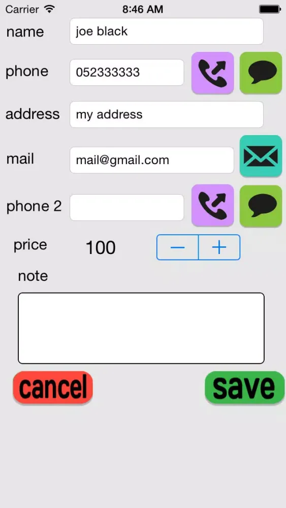 freelancer - mange your customer Screenshots