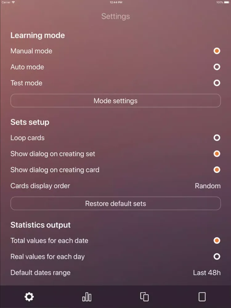 MemoCard iPad Ekran Görüntüleri