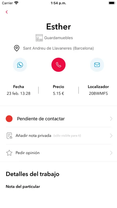 Capturas de tela do Habitissimo para profesionales