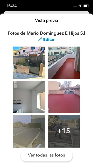 Capturas de tela do Habitissimo para profesionales