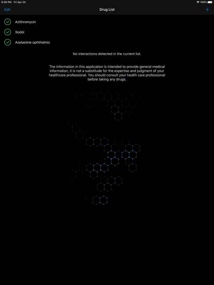 MultiMeds iPad  Screenshots