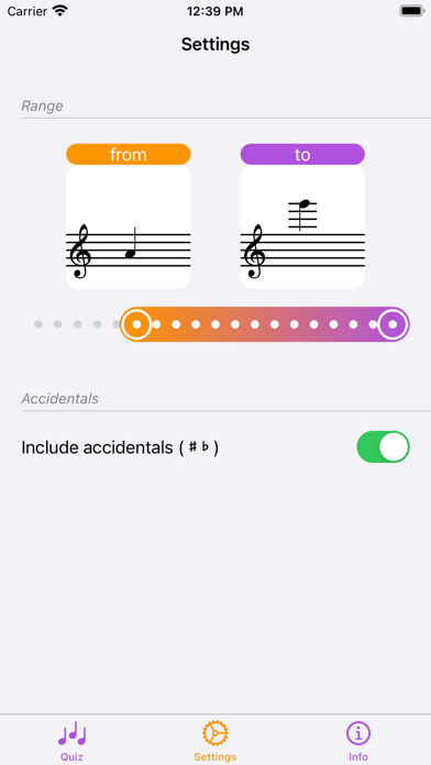 Ảnh chụp màn hình của Flute Quiz