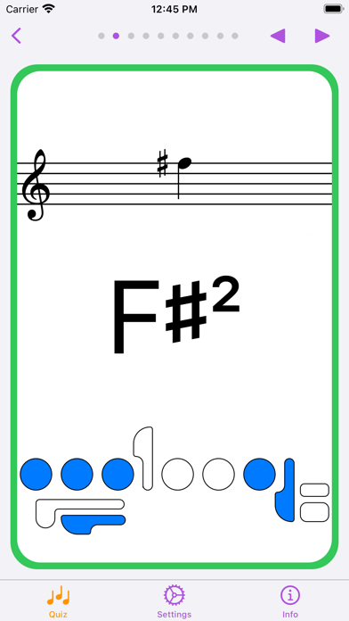 Ảnh chụp màn hình của Flute Quiz