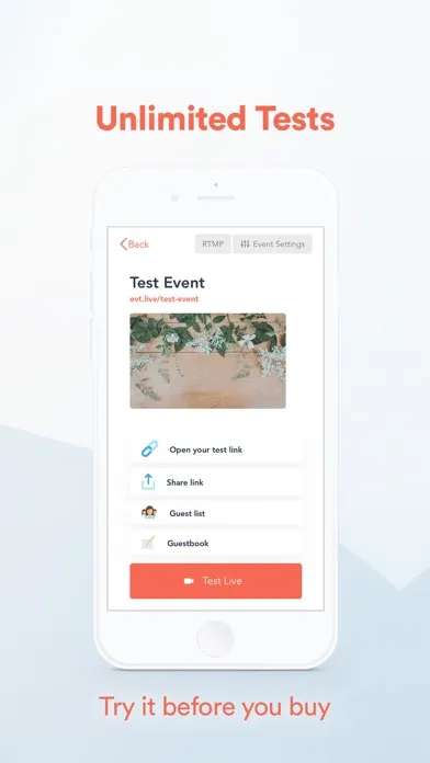 Tangkapan layar EventLive－Live Stream Event