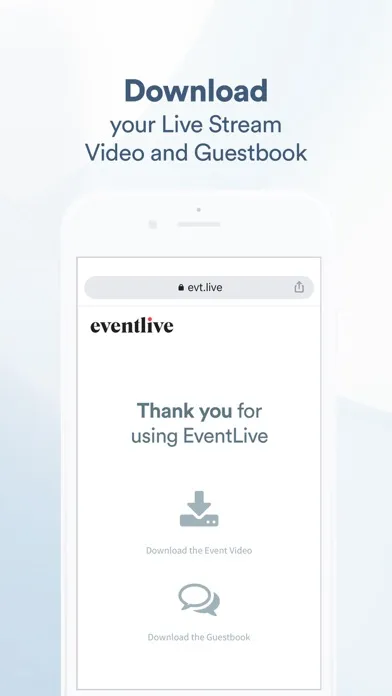 Tangkapan layar EventLive－Live Stream Event