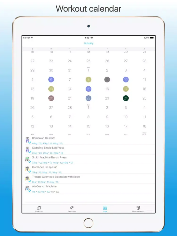 Gym workout and exercises for women - iJockGirl iPad 应用截图