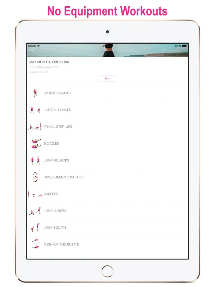 iJockHome: 7 Minute Workouts iPad Screenshots