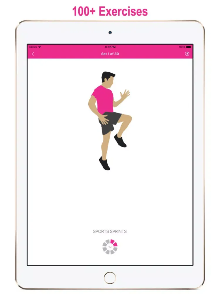 iJockHome: 7 Minute Workouts iPad Screenshots