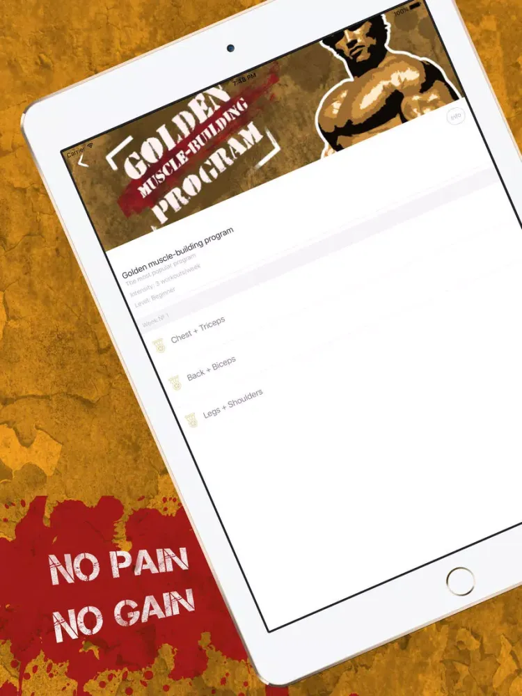 Скриншоты iJockStrong: Workout Routines iPad 