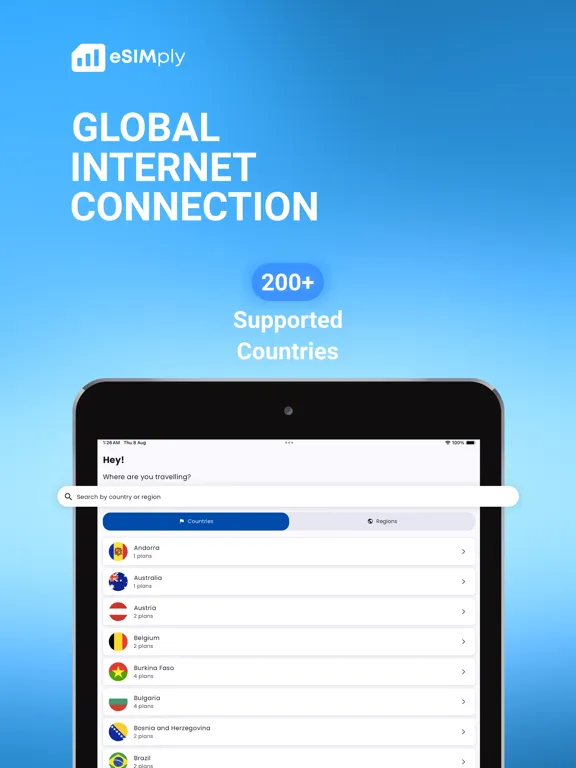 Capturas de pantalla de eSIMply - Internet eSIM iPad 