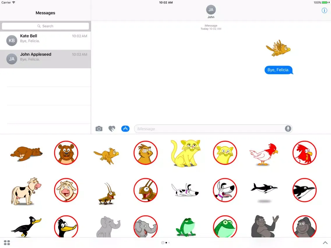 ภาพหน้าจอของ Anisound Stickers iPad 