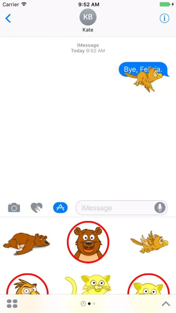 ภาพหน้าจอของ Anisound Stickers