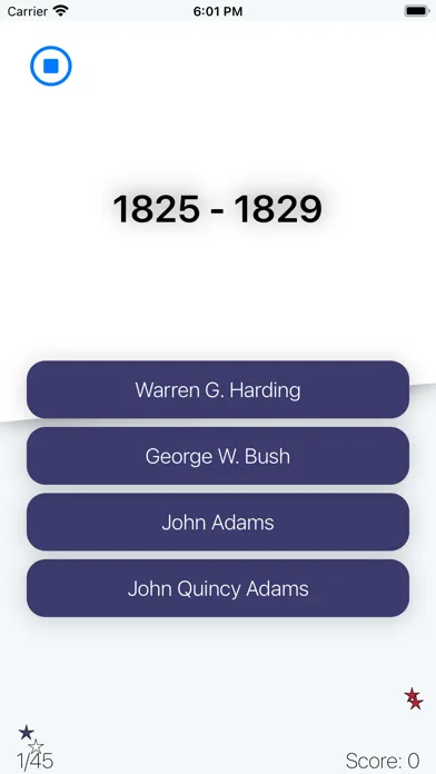 Capturas de pantalla de The U.S. Presidents Quiz