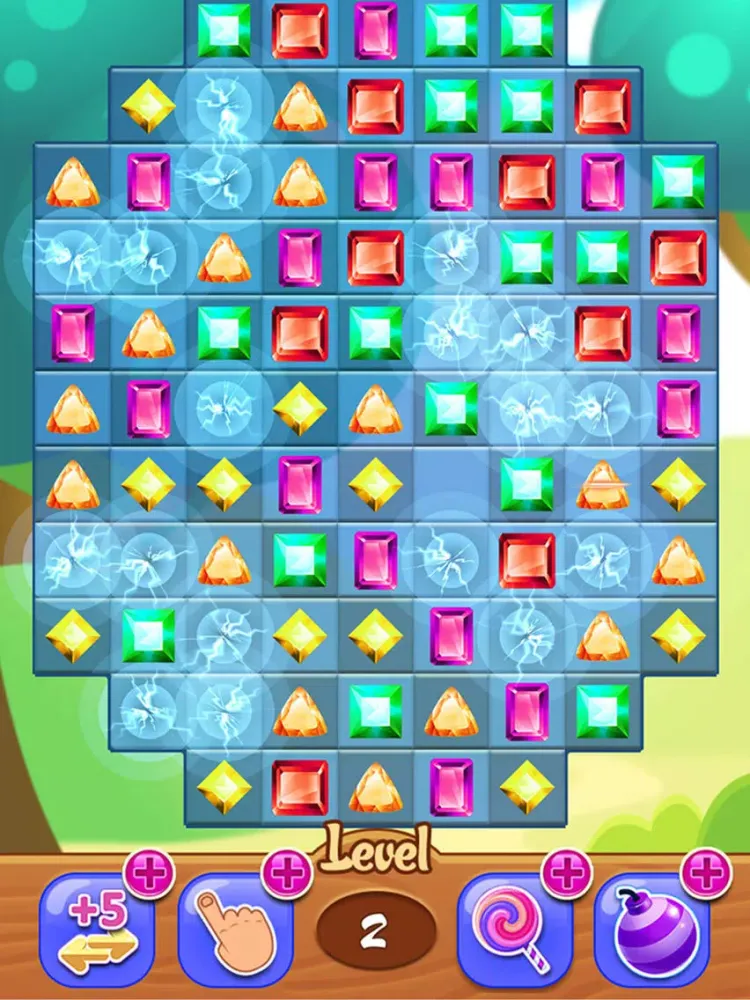 Diamond Crystal Crush Match 3 Gem HD iPad  سکرین شاٹس