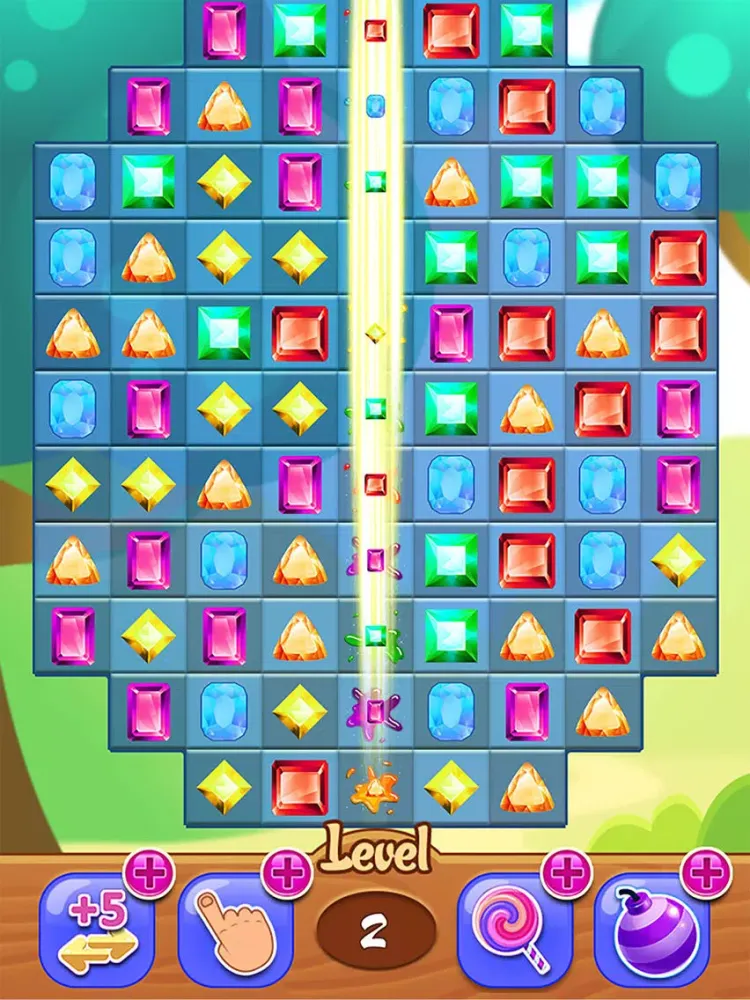 Diamond Crystal Crush Match 3 Gem HD iPad  سکرین شاٹس