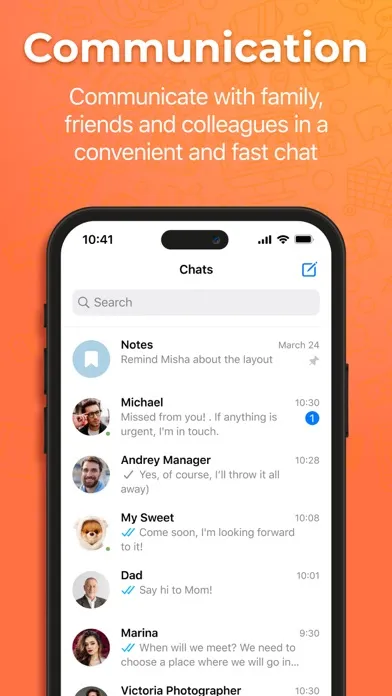 Zrzuty ekranu WinDi: Messenger & Tasks