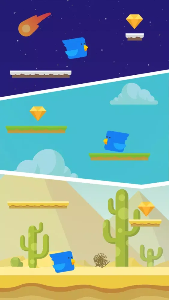 Birds to Space Game স্ক্রিনশট