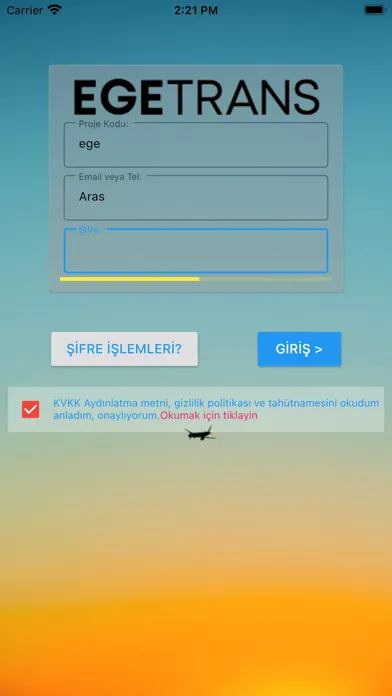 Egetrans Yolcu Ekran Görüntüleri