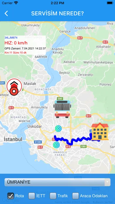 Egetrans Yolcu Ekran Görüntüleri