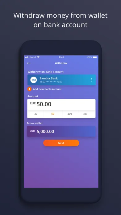 Screenshot di mWallet.