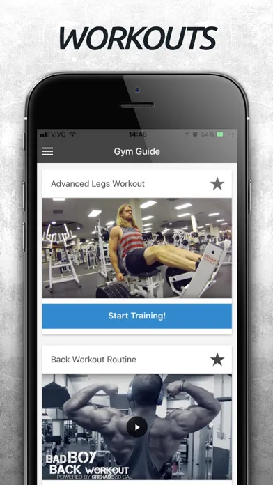 Gym Guide - Workout Tutorial Screenshots