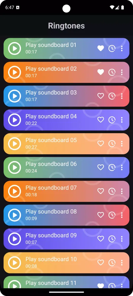 Captures d'écran de Flying squirrel sounds
