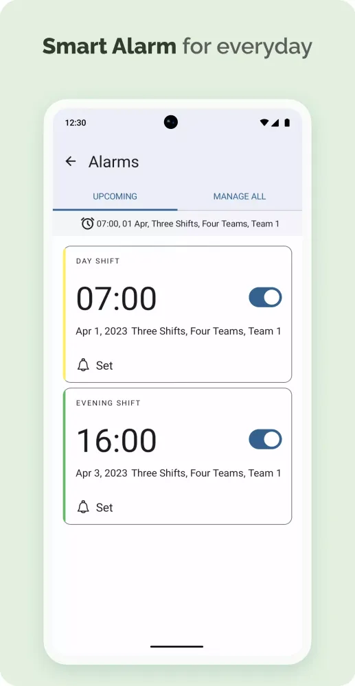Ảnh chụp màn hình của Shift Calendar & Work Schedule