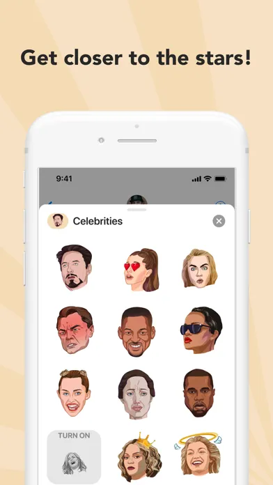 Celebrities Stickers スクリーンショット