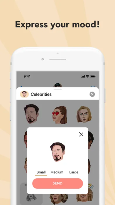 Celebrities Stickers スクリーンショット