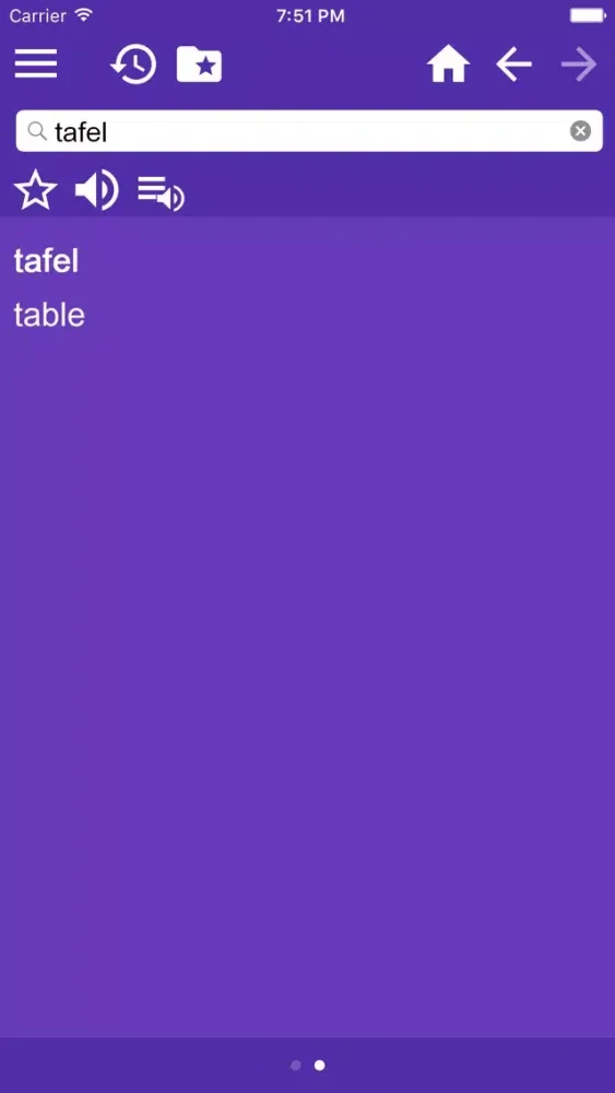 English-Afrikaans Dictionary سکرین شاٹس