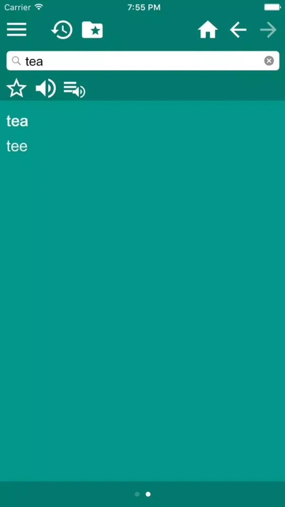 English-Afrikaans Dictionary سکرین شاٹس
