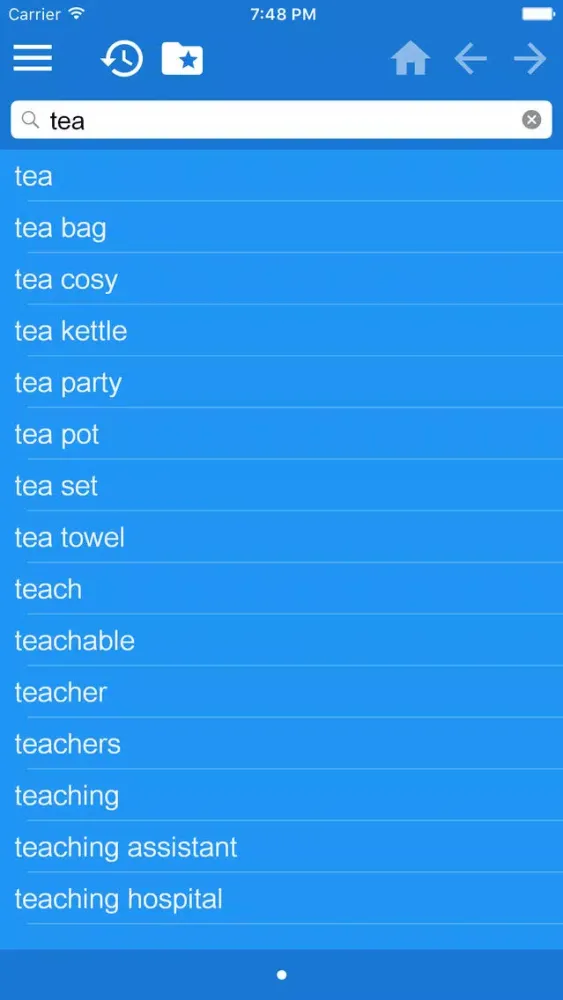 Capturas de tela do English-Arabic Dictionary