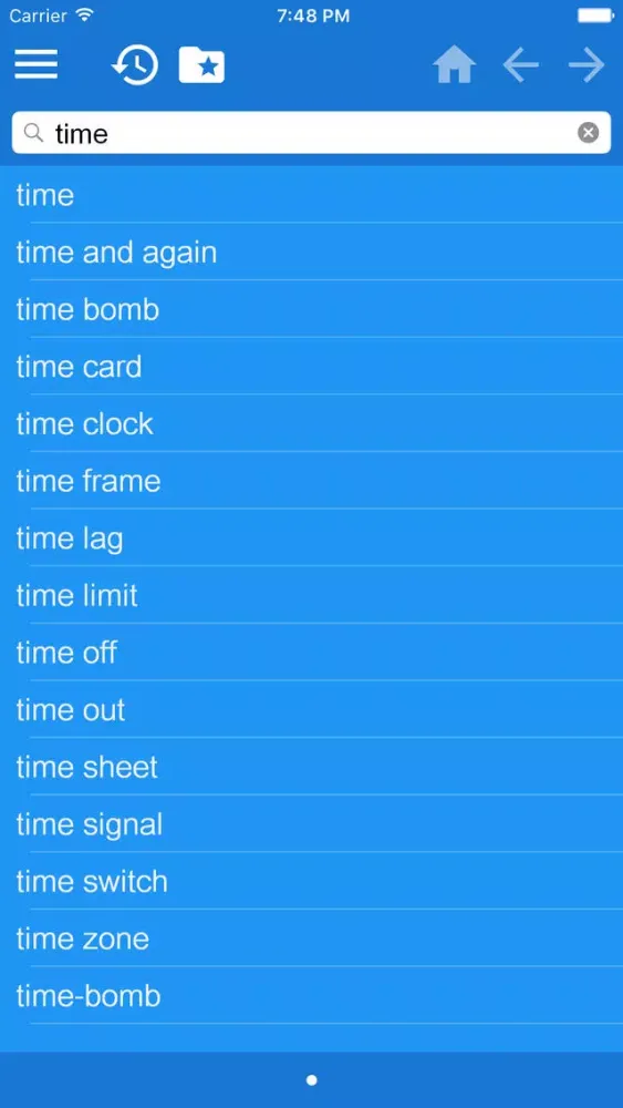 ภาพหน้าจอของ English Czech Dictionary Pro